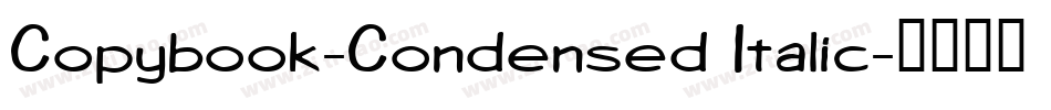Copybook-Condensed Italic字体转换